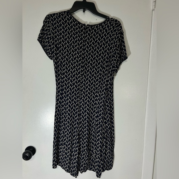 VTG Laundry by Shelli Segal Coquette Bow Blue & White Wrap Culotte Romper  Sz 12 - Picture 8 of 14